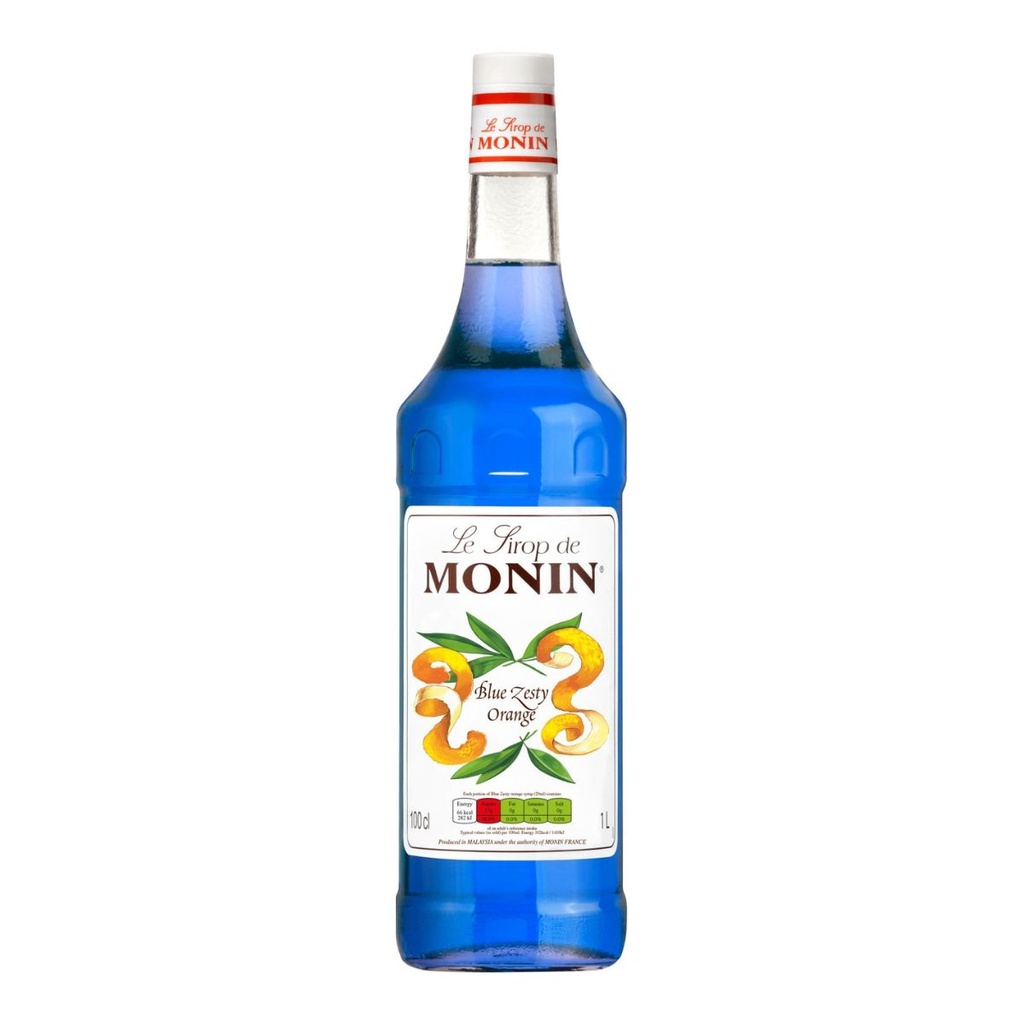 Monin Blue Lagoon Zesty Orange Syrup, France - 6x1ltr