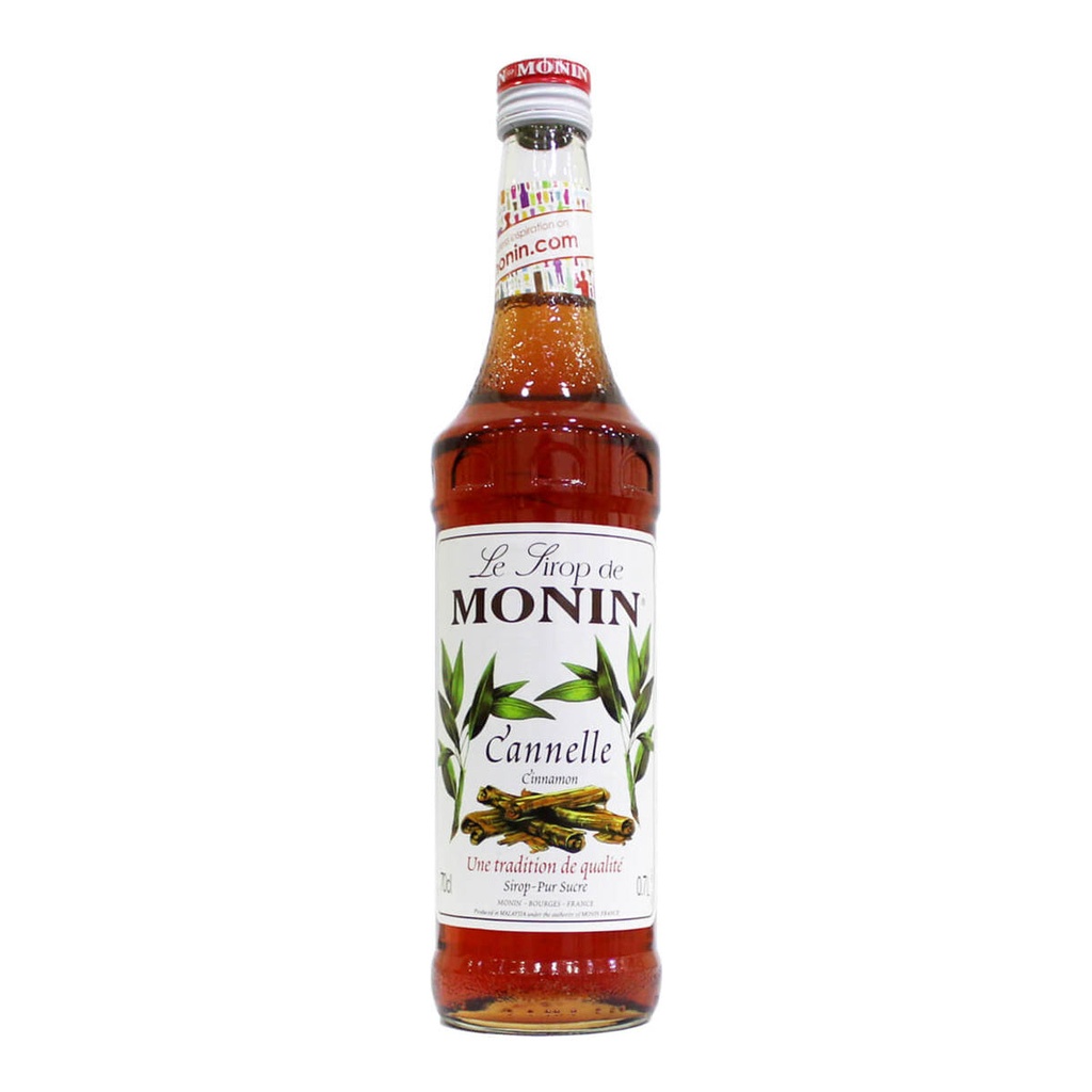 Monin Cinnamon Syrup, France - 6x700ml product pack