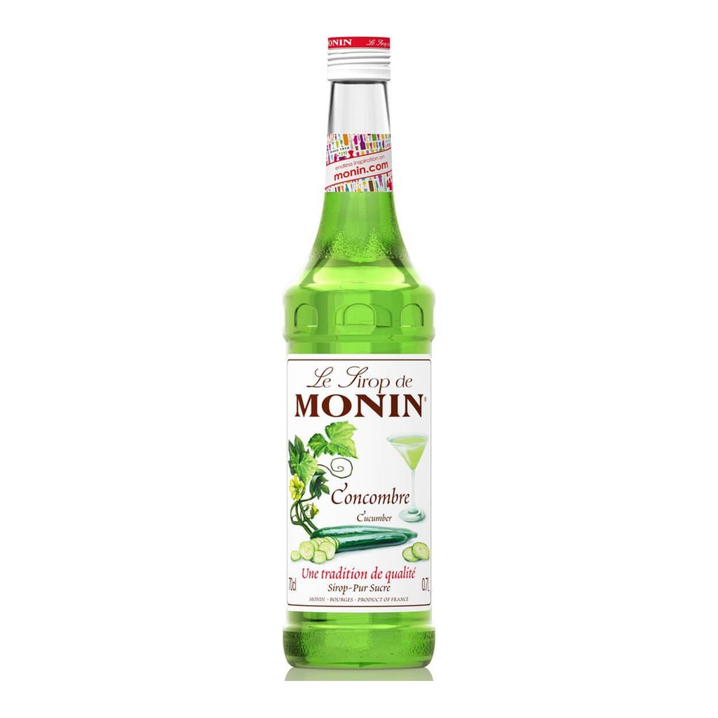 Monin Cucumber Syrup, France - 6x700ml product pack