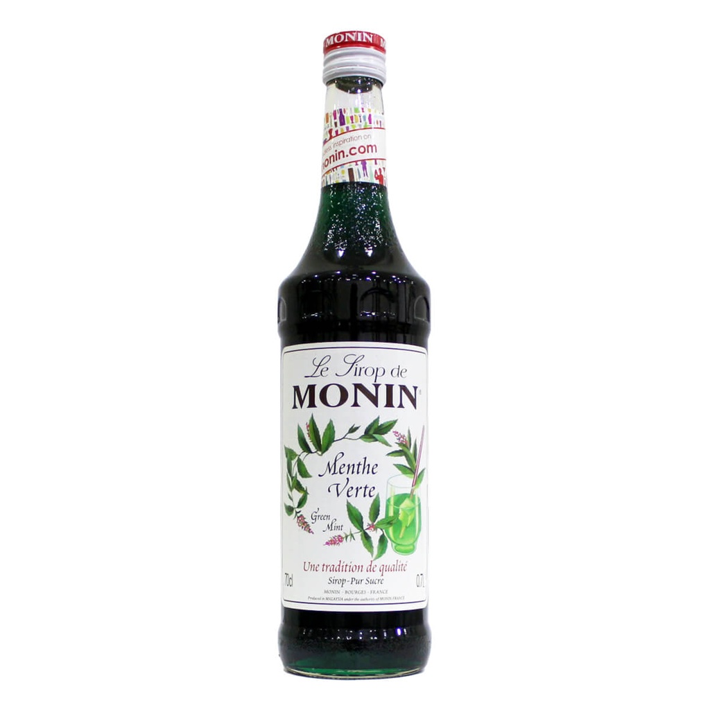 [BREK-358252] Monin Green Mint Syrup, France - 6x700ml