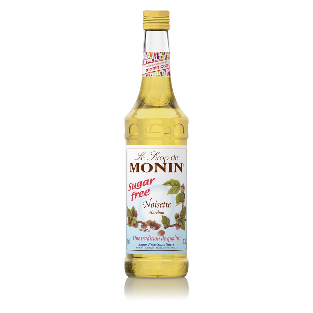 [BREK-358268] Monin Hazelnut Sugar Free Syrup, France - 6x700ml