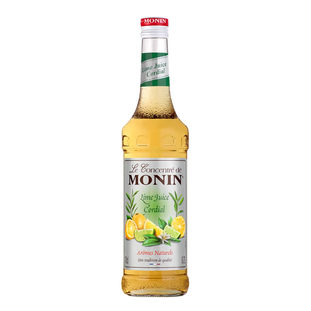[BREK-358250] Monin Lime Cordial Syrup, France - 6x700ml
