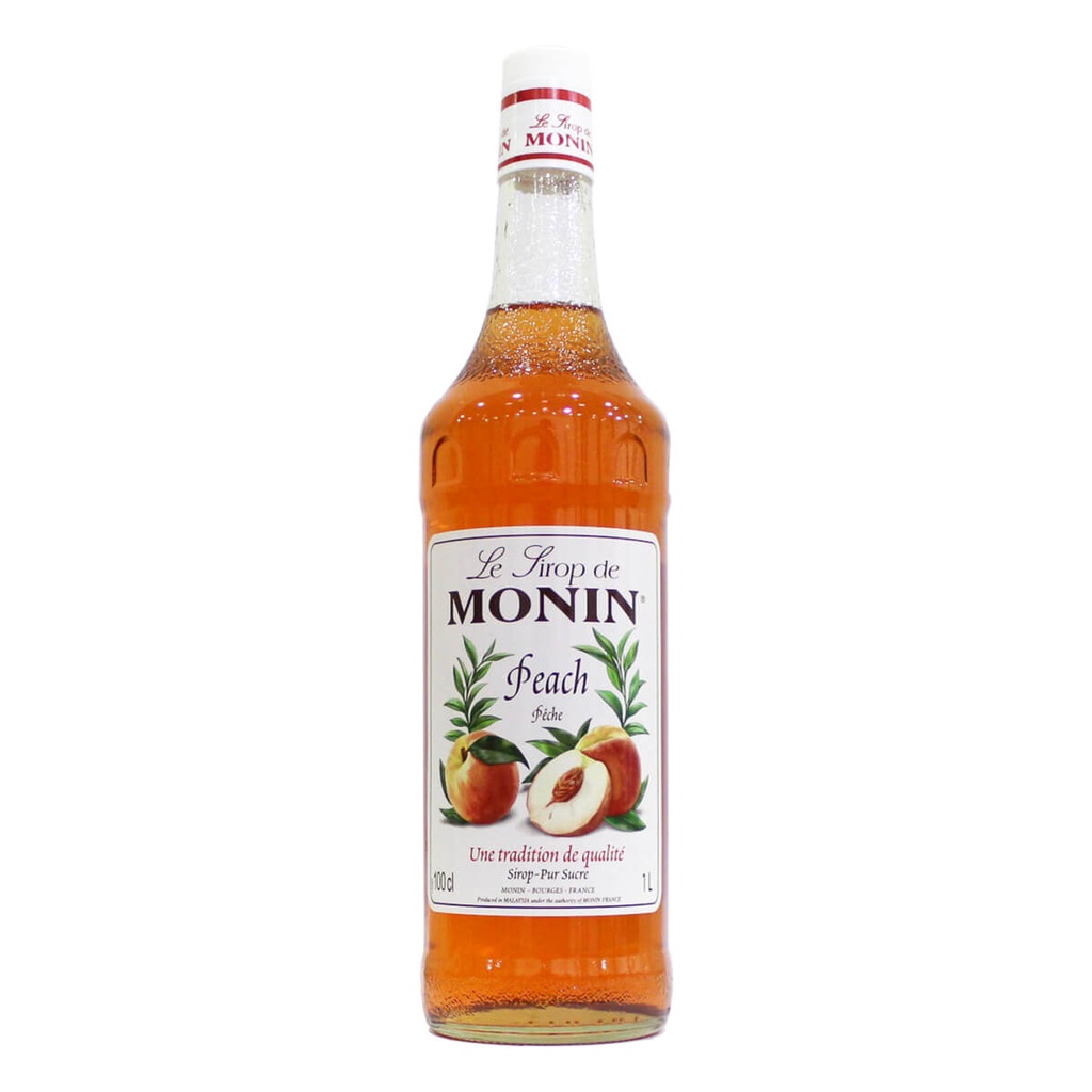 [BREK-358209] Monin Peach Syrup, France - 6x1ltr