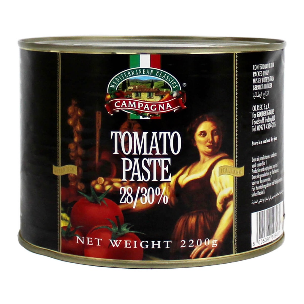 [SAUC-258588] Campagna Tomato Paste 28/30%, Italy - 6x2200g