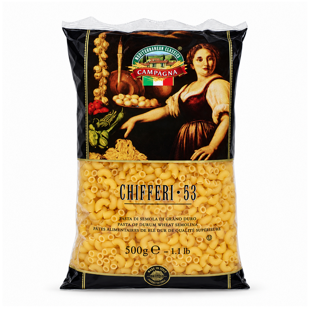 [PAST-362519] Campagna Chifferi Elbow #53 Pasta, Italy - 24x500g