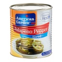 American Garden Sliced Jalapeno Pepper - 6x3kg