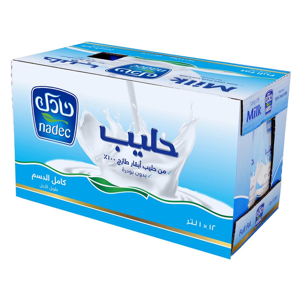 [BEVR-706024] Nadec Milk Full Cream - 12x1ltr