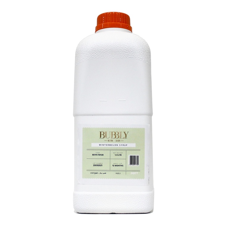Bubbly Wintermelon Syrup CN - 6x1.9ltr