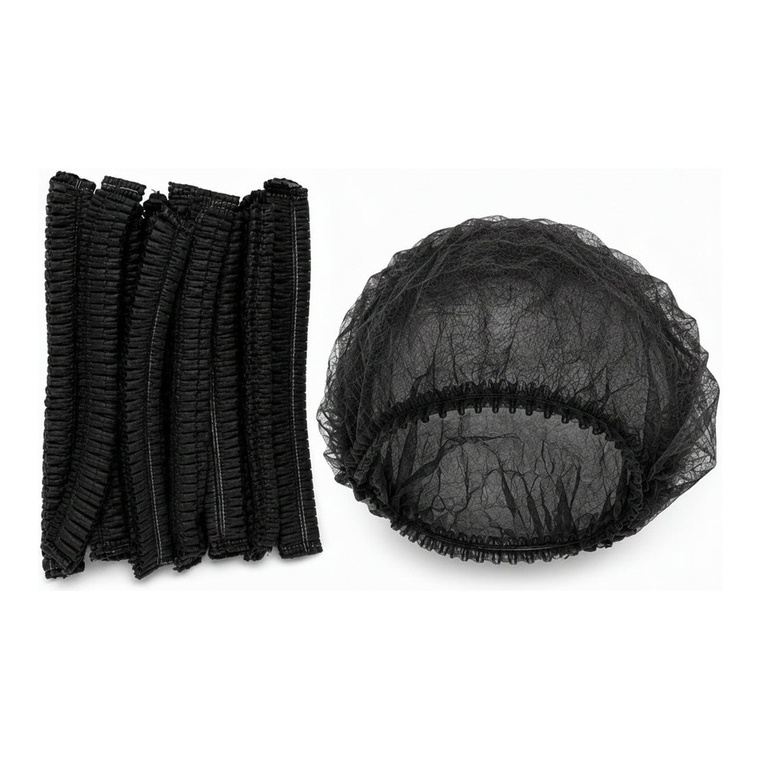 SNH Black Hair Net, Disposable - 10x100pc