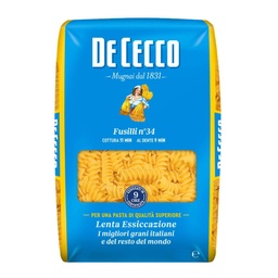 DeCecco Fusilli #34 Pasta, Italy - 12x1kg product photo