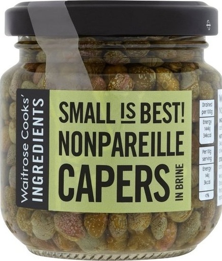 Waitrose Nonpareille Capers - 1x142g