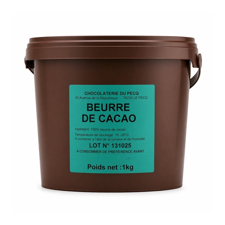 Beurre De Cacao Cocoa Butter Chocolaterie Du Pecq - 12x1kg