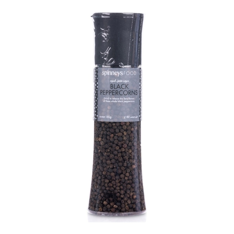 SpinneysFood Black Peppercorn Grinder - 1x180g