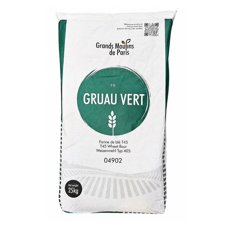 Grands Moulins de Paris T45 Gruau Vert Wheat Flour - 1x25kg