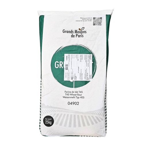 Grands Moulins de Paris T45 Gruau Vert Wheat Flour - 1x25kg