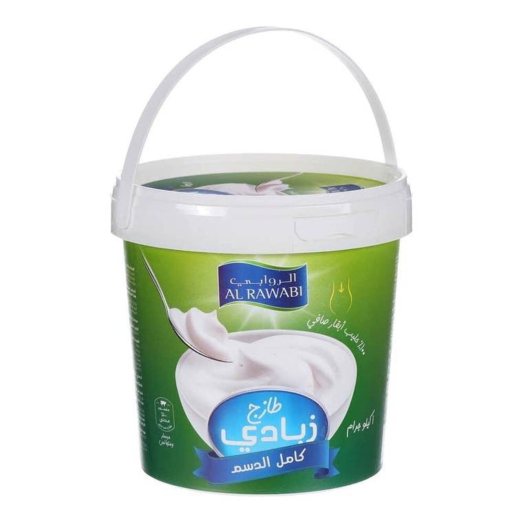 Al Rawabi Fresh Yoghurt, Full Fat - 1x1kg