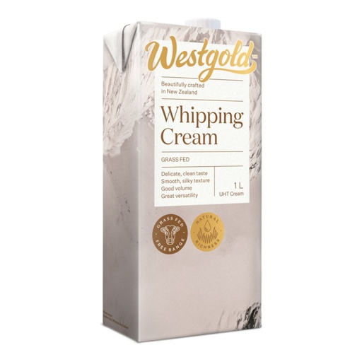 Westgold Whipping Cream 35.5%, New Zealand - 12x1ltr