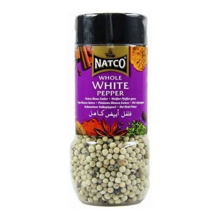 Natco Whole White Pepper Bottle - 1x100g