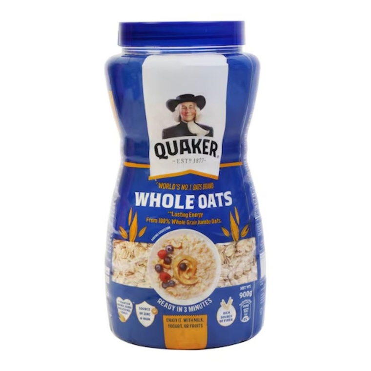 Quaker Whole Oats, Plastic Bottle - 1x900g