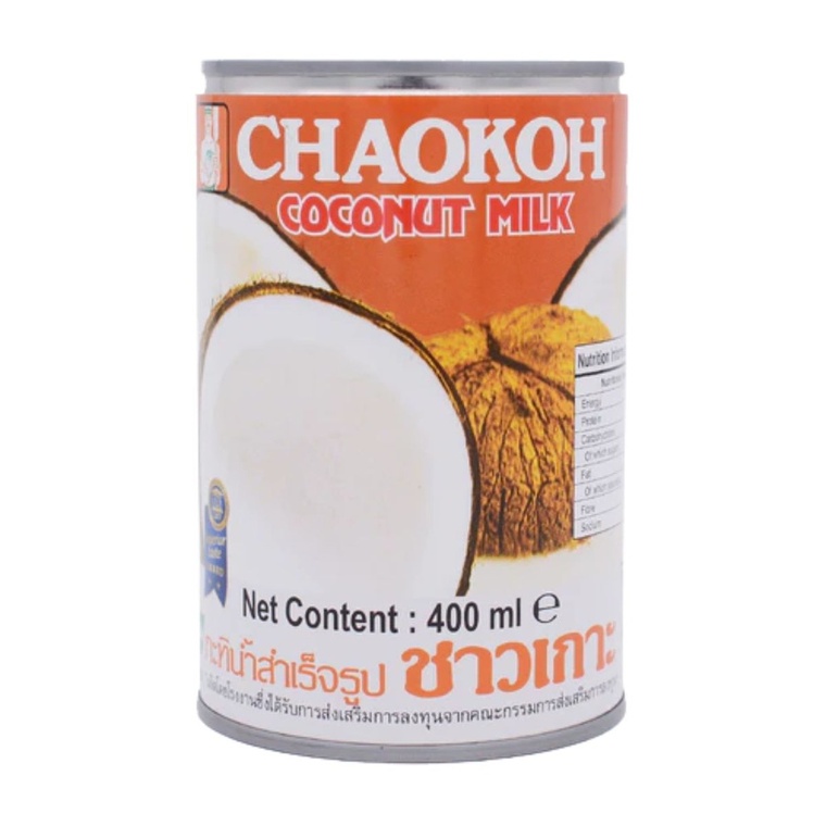 Chaokoh Canned Coconut Milk, Thailand - 24x400ml