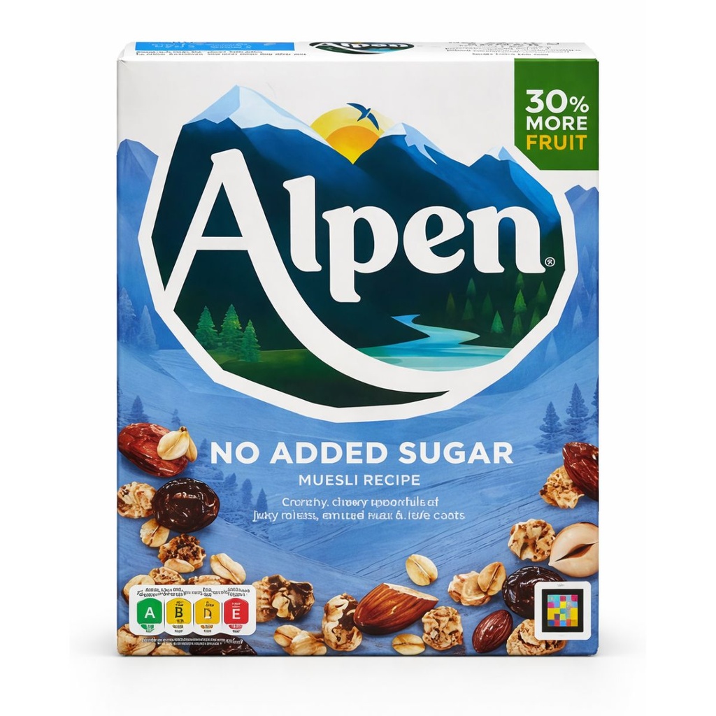 Alpen Muesli Recipe, No Sugar Added - 10x550g