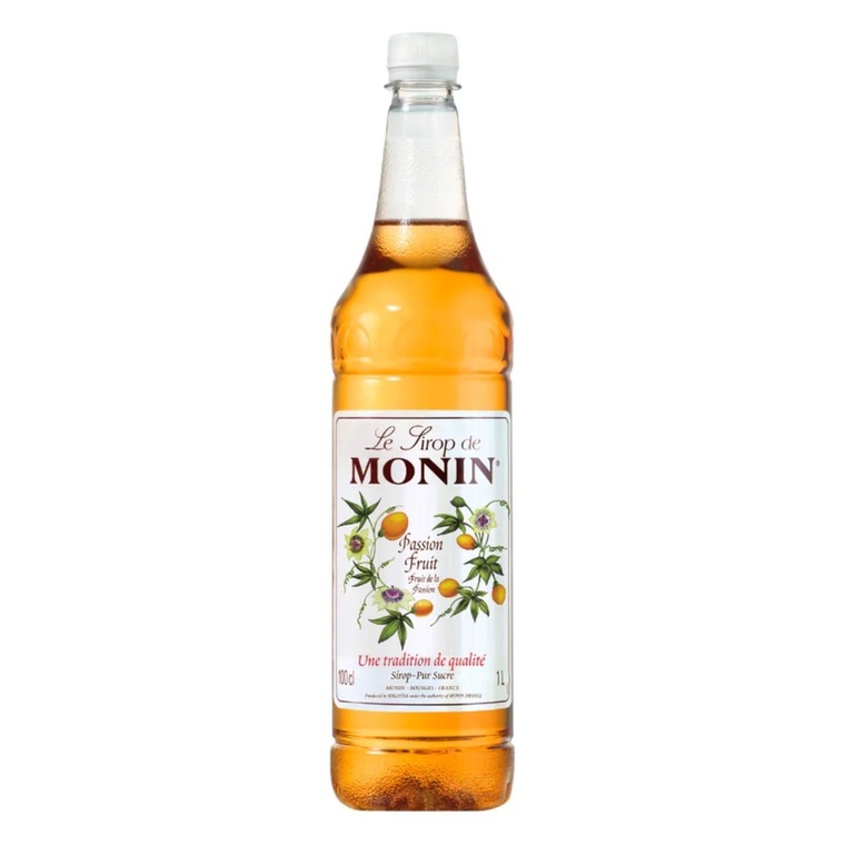 Monin Passion Fruit Syrup, PET Bottle, France - 4x1ltr