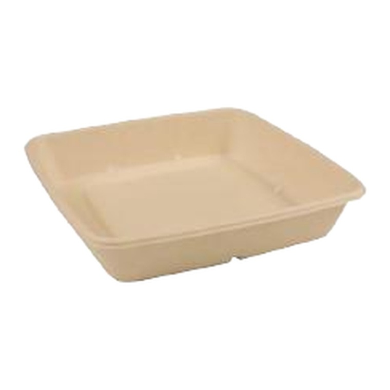SNH Bagasse Square Container CS1400 1400ml Base - 1x300pc