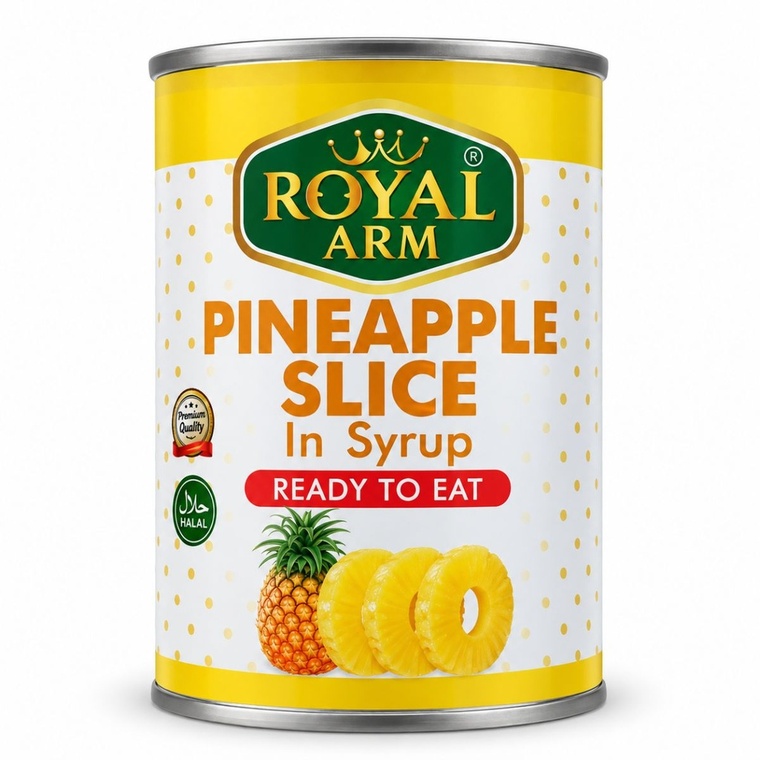 Royal Arm Pineapple Slice in Syrup - 24x565g