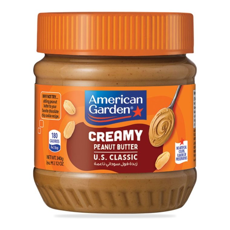 American Garden Peanut Butter, Creamy - 12x340g