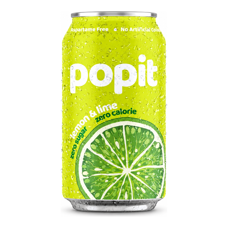 Pop It Lemon Lime Soft Drink, UAE - 24x300ml